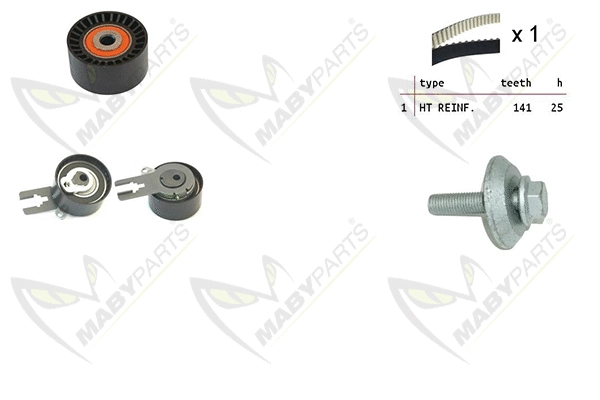 Kit de courroie crantée MABYPARTS OBK010304