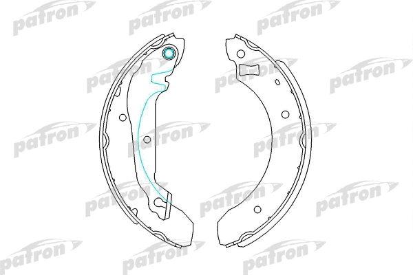 Jeu de mâchoires de frein PATRON PSP176