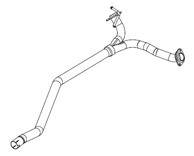 Tuyau d'échappement Vellerand 14604