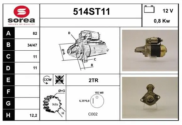 Démarreur STARTCAR 514ST11