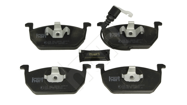 Kit de plaquettes de frein, frein à disque HART 256 545