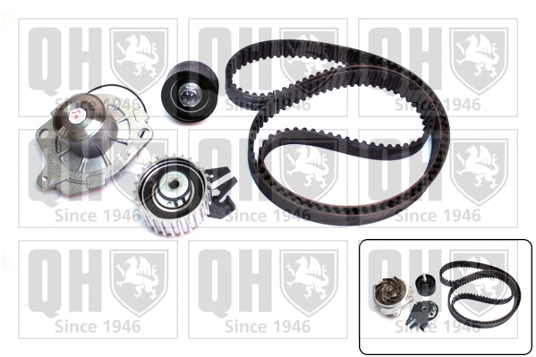 Pompe à eau + kit de courroie crantée QUINTON HAZELL QBPK6580