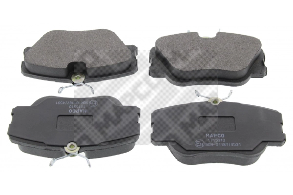 Kit de plaquettes de frein, frein à disque MAPCO 6242