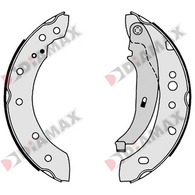 Jeu de mâchoires de frein DIAMAX N01127