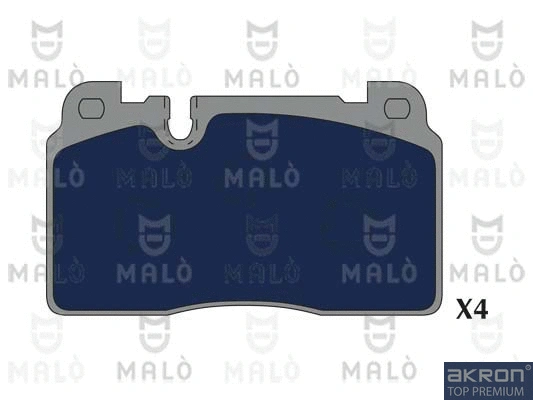 Kit de plaquettes de frein, frein à disque AKRON-MALÒ 1051264