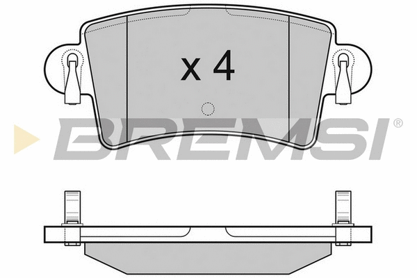 Kit de plaquettes de frein, frein à disque BREMSI BP3074TR