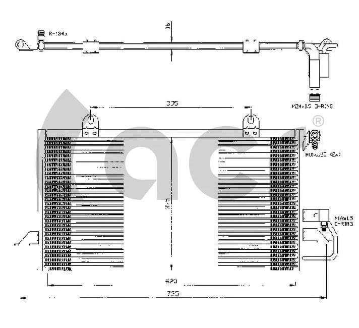 Condenseur, climatisation ACR 300290