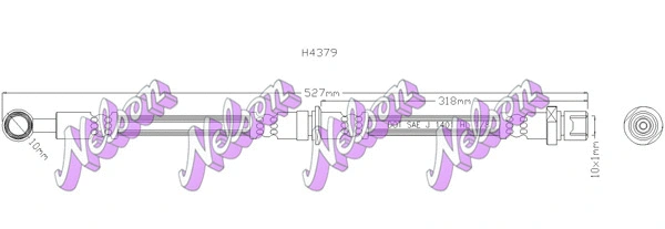 Flexible de frein KAWE H4379