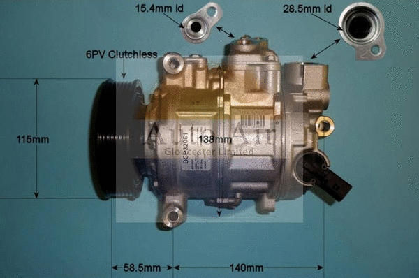 Compresseur, climatisation AUTO AIR GLOUCESTER 14-1275