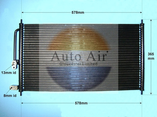 Condenseur, climatisation AUTO AIR GLOUCESTER 16-1139