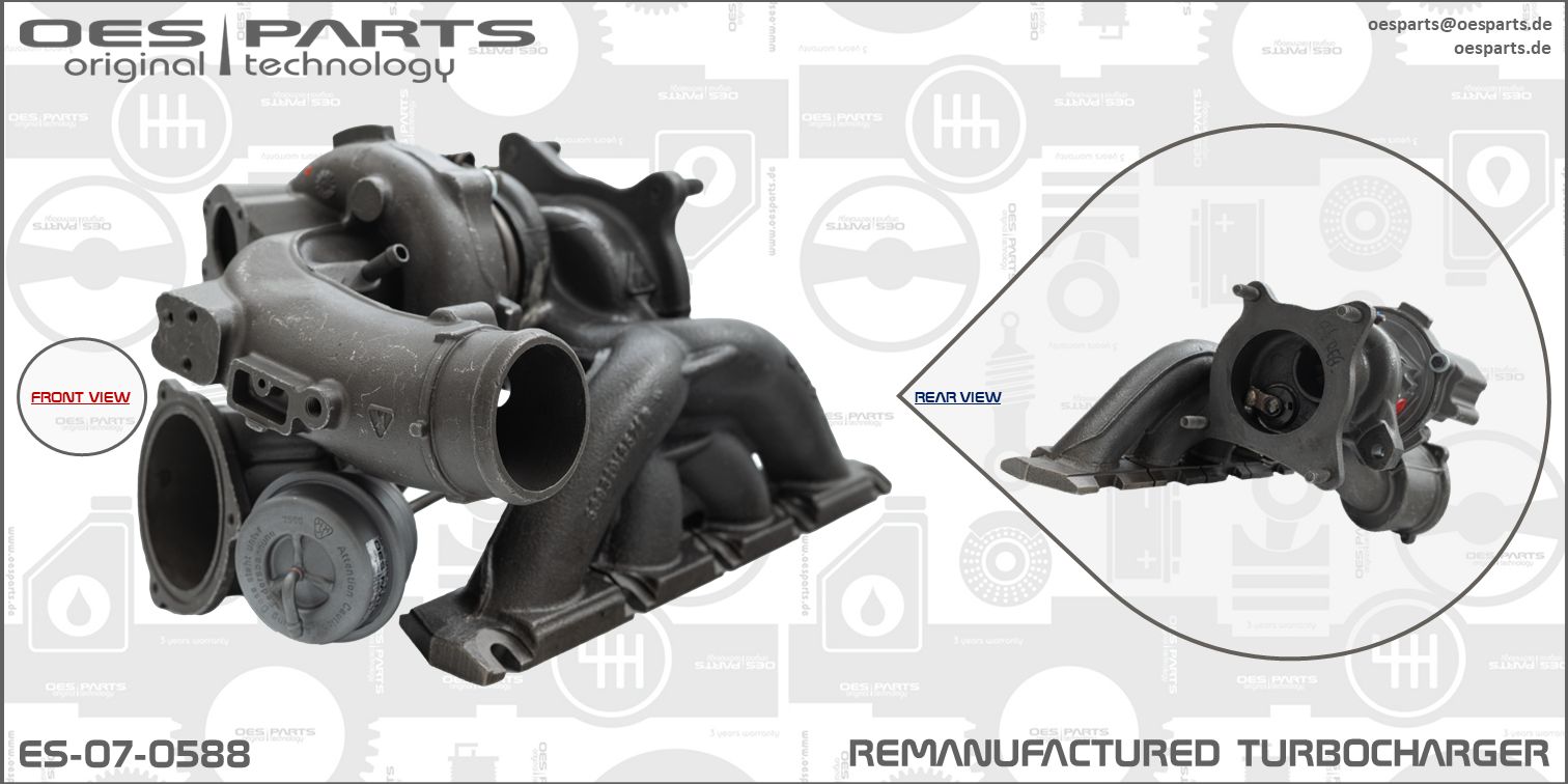 Turbocompresseur, suralimentation OES PARTS ES-07-0588