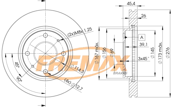 Disque de frein FREMAX BD-6070