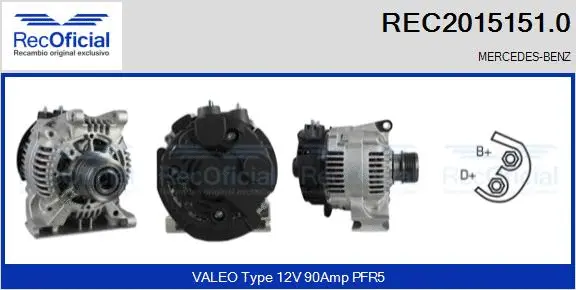 Alternateur RECOFICIAL REC2015151.0