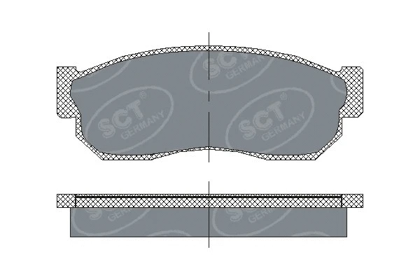 Kit de plaquettes de frein, frein à disque SCT - MANNOL SP 109 PR