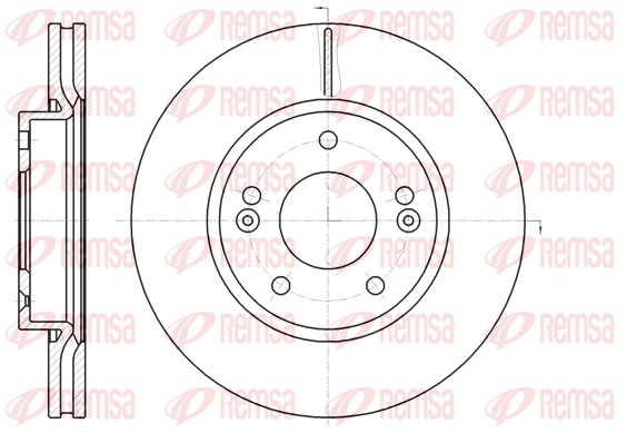 Disque de frein REMSA 61208.10