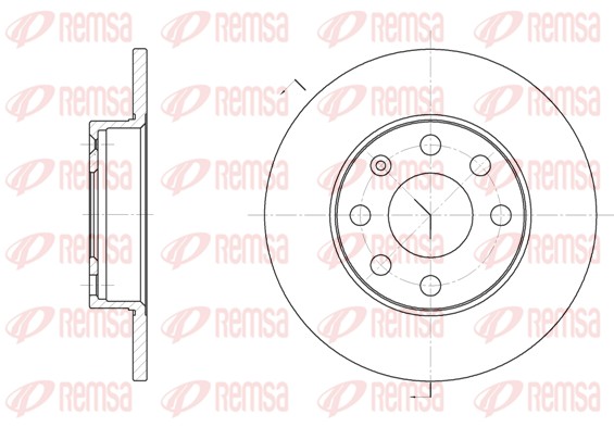 Disque de frein REMSA 6057.00