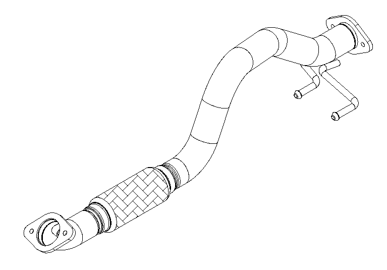 Tuyau d'échappement Vellerand 15350