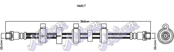Flexible de frein KAWE H6017