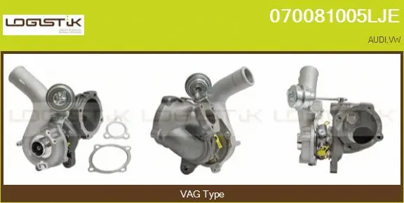 Turbocompresseur, suralimentation LGK 070081005LJE