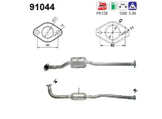 Catalyseur AS 91044
