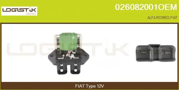 Prérésistance, moteur électrique (ventilateur de radiateur) LGK 026082001OEM