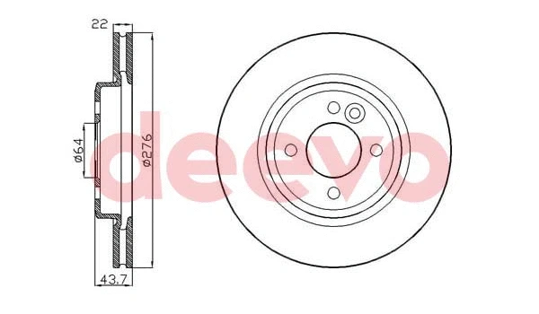 Disque de frein DEEVO BD13320