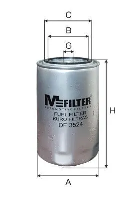 Filtre à carburant MFILTER DF 3524