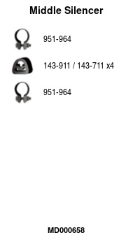 Silencieux central FA1 MD000658