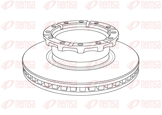 Disque de frein REMSA NCA1159.20