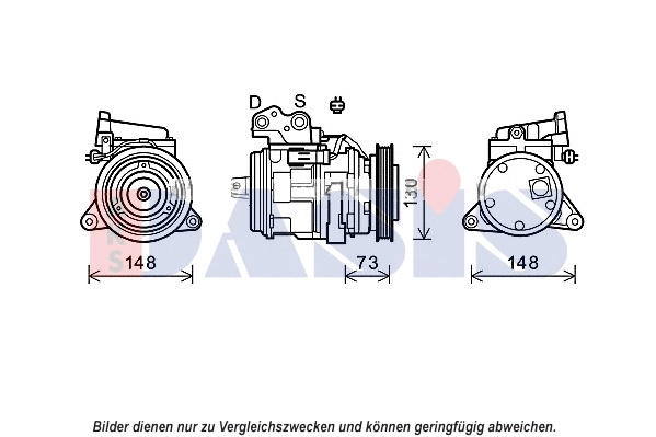 Compresseur, climatisation AKS DASIS 852671N