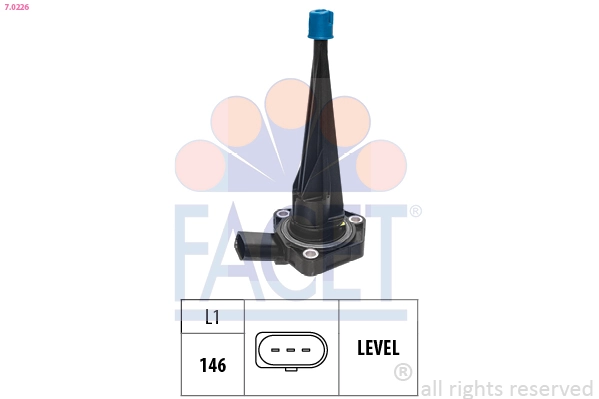 Capteur, niveau d'huile moteur FACET 7.0226