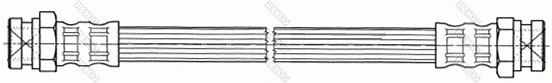 Flexible de frein GIRLING 9001396