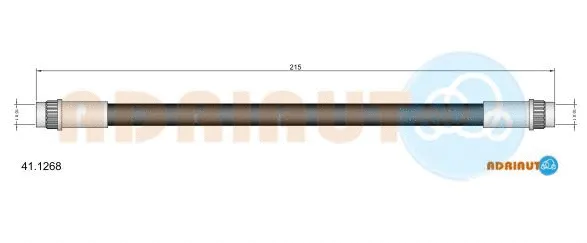 Flexible de frein ADRIAUTO 41.1268