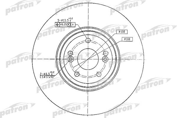 Disque de frein PATRON PBD4231