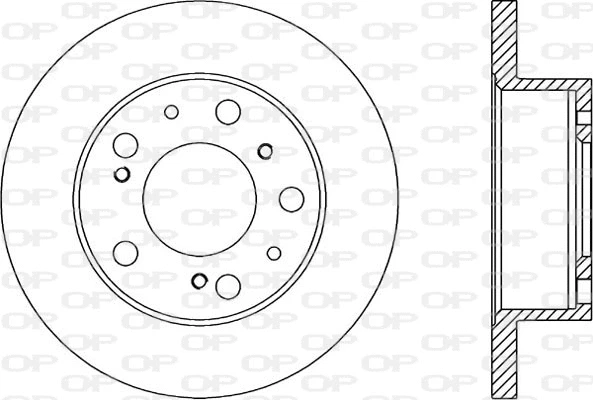 Disque de frein OPEN PARTS BDA1136.10