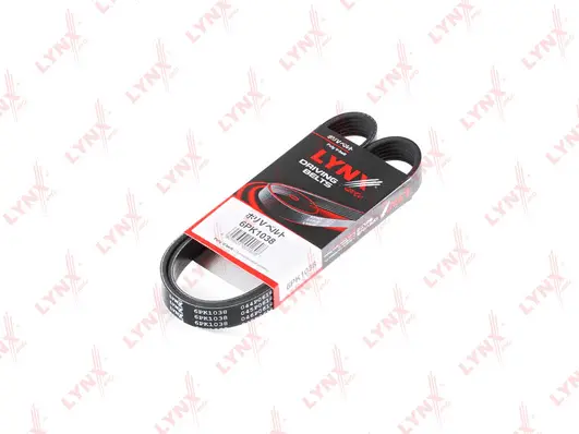 Courroie trapézoïdale à nervures LYNXAUTO 6PK1038