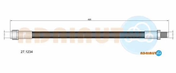 Flexible de frein ADRIAUTO 27.1234