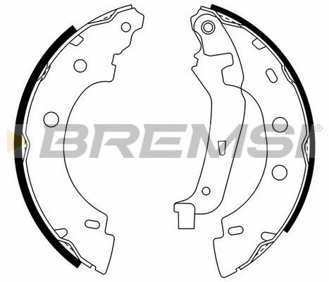 Jeu de mâchoires de frein BREMSI GF0400