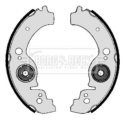 Jeu de mâchoires de frein BORG & BECK BBS6035
