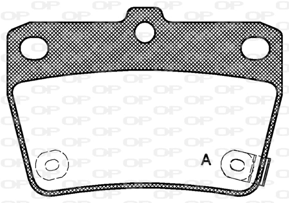 Kit de plaquettes de frein, frein à disque OPEN PARTS BPA0839.02