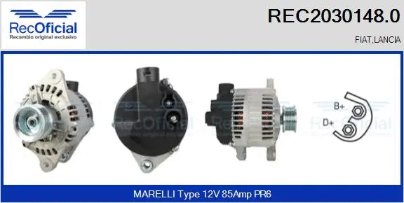 Alternateur RECOFICIAL REC2030148.0
