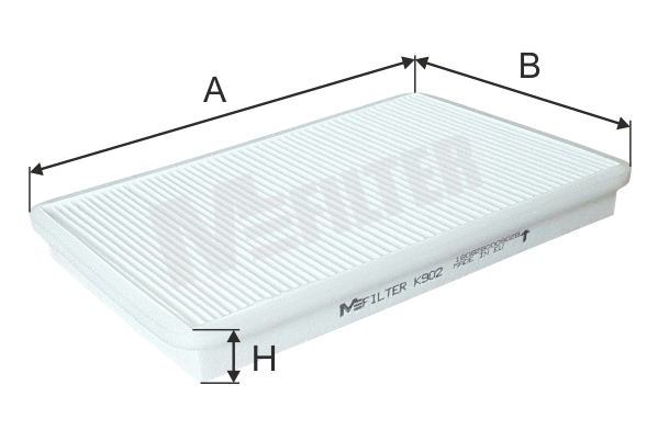 Filtre, air de l'habitacle MFILTER K 902