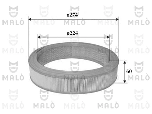 Filtre à air AKRON-MALÒ 1500096