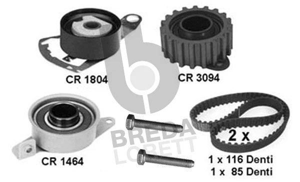 Kit de courroie crantée BREDA LORETT KCD0362