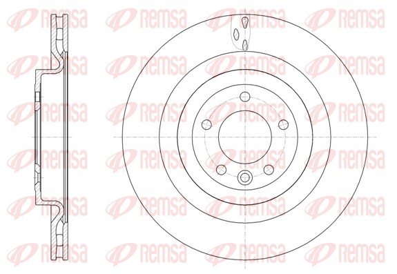 Disque de frein REMSA 61612.10