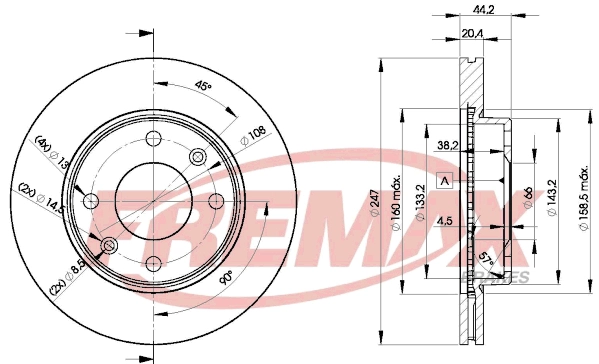 Disque de frein FREMAX BD-4690