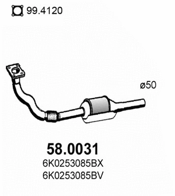 Catalyseur ASSO 58.0031