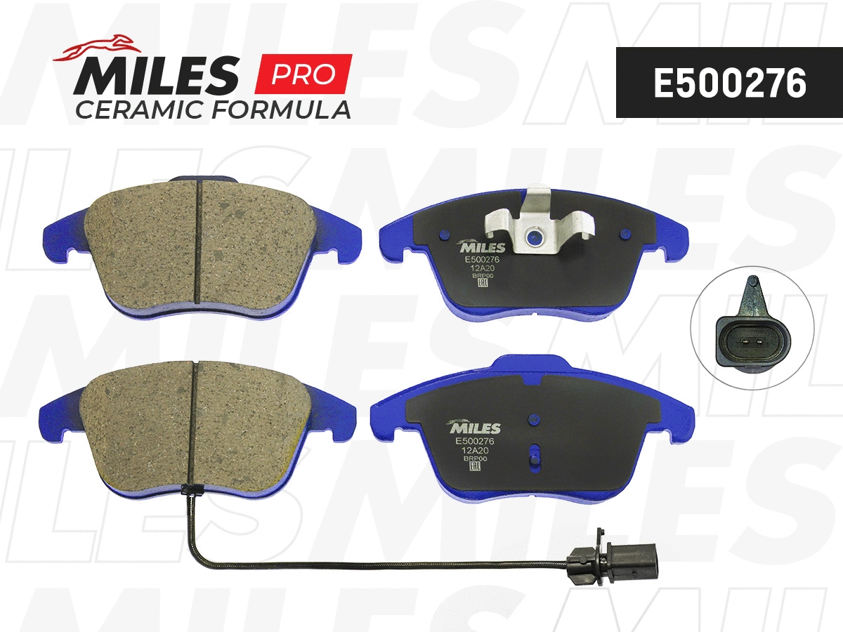 Kit de plaquettes de frein, frein à disque MILES E500276