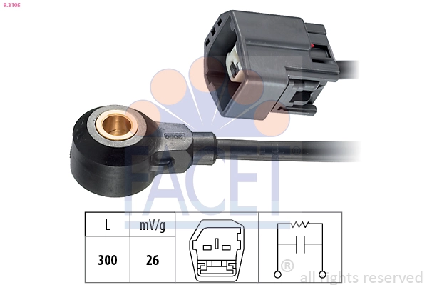 Capteur de cognement FACET 9.3105