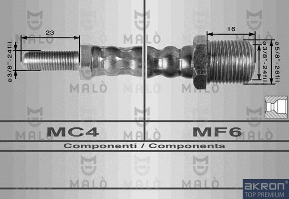 Flexible de frein AKRON-MALÒ 8455